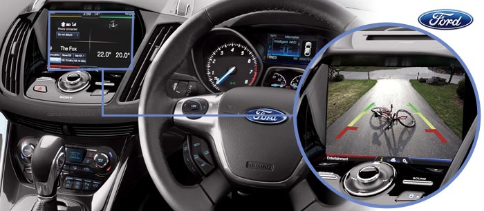 ford kuga reversing camera screen